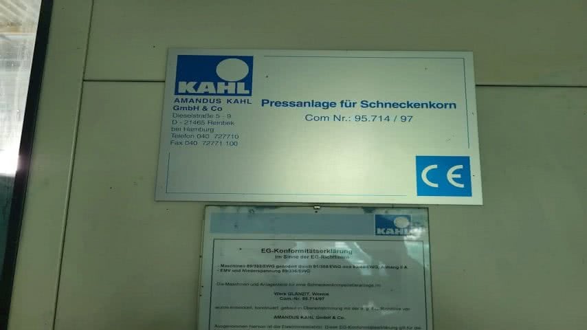 Kahl, Twin Screw Extruder LTW 160