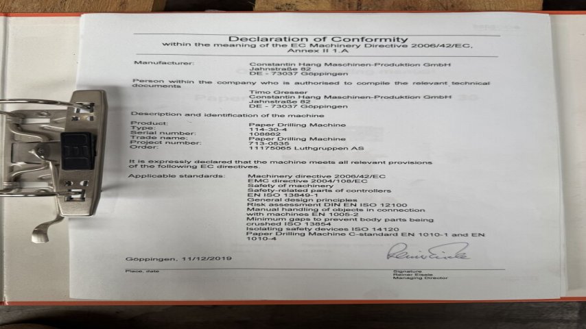 Hang,  114-30-4 (4 head drilling machine)