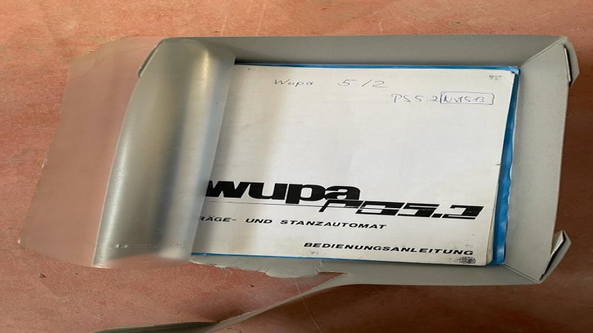 Wupa, PS 5.2 Automatic die-cutting and creasing machine