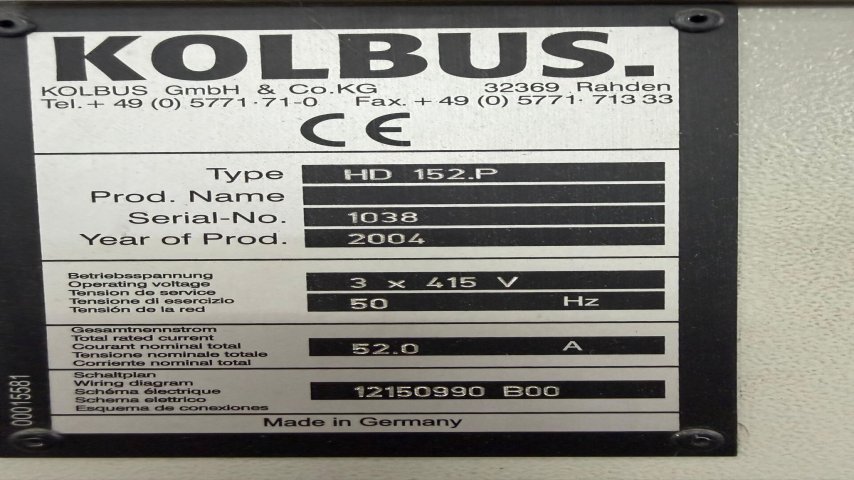 Kolbus,  HD 152P three knife trimmer 